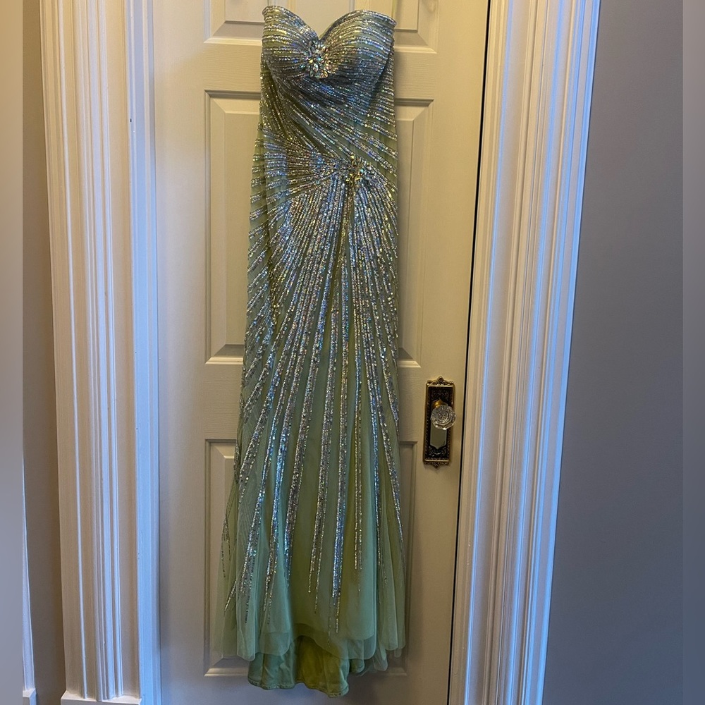COPY - Jovani size 4 green prom dress